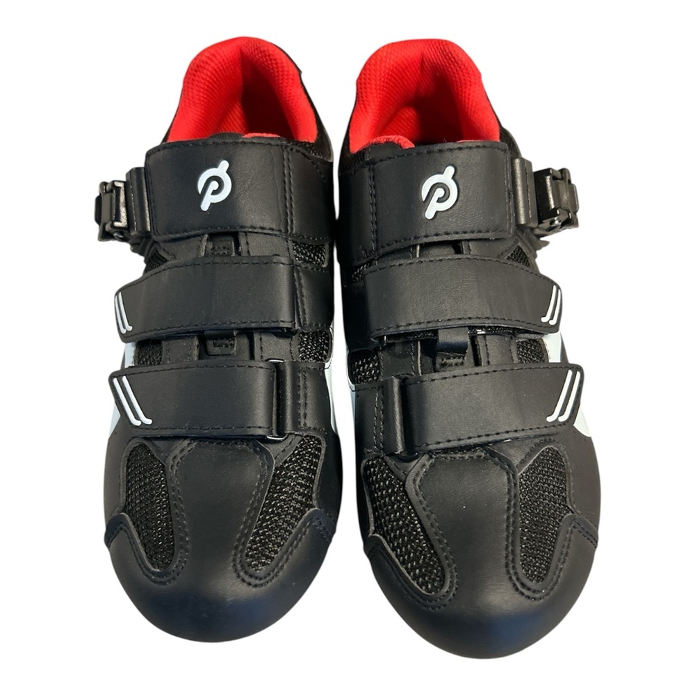 Peloton Cycling Shoes Black/Red Size 39 EUC
